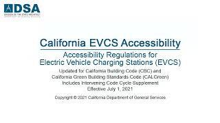 California EVCS Accessibility