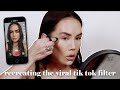 recreating the viral 'bold glamour' tiktok filter | alexa chan