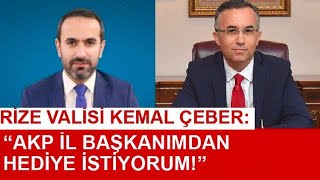 Rize Valisi Kemal Çeber’den  AKP İl Başkanı İshak Alim’e Canlı Yayında Tepki Çeken Hediye İsteği!