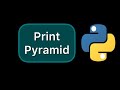Simple print pyramid in Python #Shorts