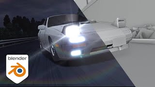 Blender Initial D Legend style short animation and breakdown