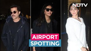Stars Spotted At The Airport: Sonam-Anil Kapoor, Kiara Advani