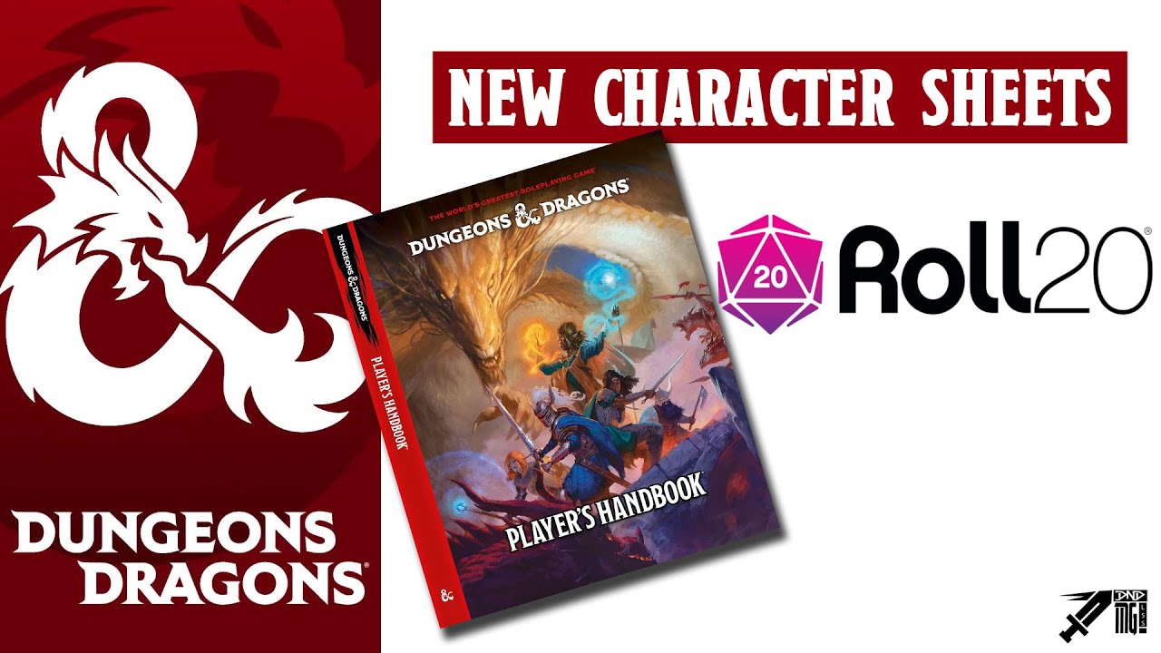 Roll 20 Just Upgraded To The New Dnd Character Sheets Youtube