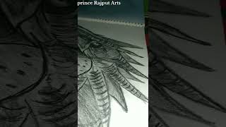 how to draw a dragon 🐉 | Like , share and subscribe | prince Rajput Arts #drawing #dragon #art