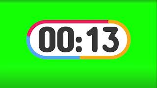 27 Second countdown timer with beep at every second 🔔|Greenscreen | copyright free