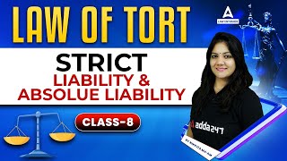 Strict Liability and Absolute Liability | Legal Reasoning | Law With Nikkita Mam (Class 8)