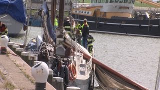 GPTV: Drie doden door gebroken scheepsmast Harlingen