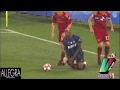 totti brutally kicking balotelli from behind