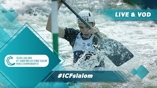 2021 ICF Canoe-Kayak Slalom Junior \u0026 U23 World Championships Ljubljana / Kayak Junior Semis \u0026 Finals