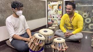 PT NAYAN GHOSH SON ISHAAN GHOSH BUY NEW TABLA FOR DELHI PERFORMANCE From QKN & sons pro tabla maker