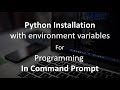 Python Complete Command Prompt Setup tutorial (for beginners)