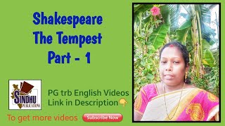 Video1Shakespeare The Tempest  Part-1