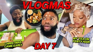 Y'ALL THE FENTY PACKAGES HAVE ARRIVED...(I gagged BAD) | VLOGMAS DAY 7