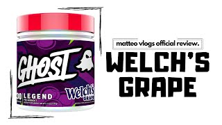 Ghost Legend Welch's Grape Pre Workout Review! | Does it actually taste like welch's...?