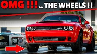 Dodge Challenger SRT Demon DRAG Accelerations .. 840 HP PULLS THE WHEELS [GOMMEBLOG]