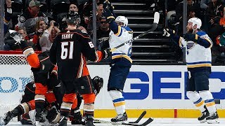 Blues stun the Ducks with two late goals 12 seconds apart