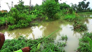 Seperti inilah saya mancing di saat musim hujan,,Susah sekali mas bro