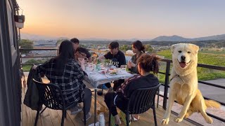 vlog•chuncheon•직접 지은 전원주택에서 party🌅•시골의 삶 온도 습도 다 좋아