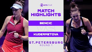 Belinda Bencic vs. Veronika Kudermetova | 2022 St. Petersburg Round 1 | WTA Match Highlights
