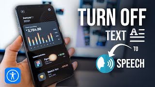 How to Turn OFF Text to Speech iPhone (voice over)