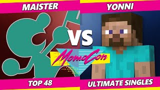 MomoCon 2022 Top 48 - Maister (Game \u0026 Watch) Vs. Yonni (Steve) SSBU Ultimate Tournament