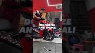 Downsize bikin motor jadi? Jadi manize🔥🥰 #aerox #aeroxmodifikasi #aerox155 #downsizeaerox