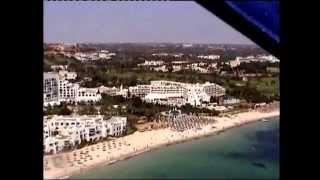 BIRDS EYE VIEW OF THE HOTELS AND BEACH - PORT EL KANTAOUI-TUNISIA