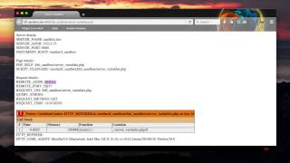 SERVER Superglobal Array