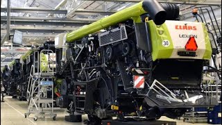 Claas combine harvester production factory.