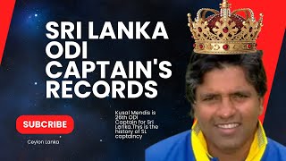 ODI Captains of Sri Lanka with their winning presentages | Kusal Menids 26th captain of Sri Lanka