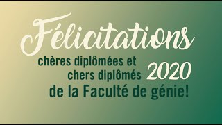 Félicitations à la cohorte de 2020