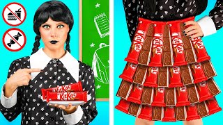 クラスにお菓子をこっそりする方法と Wednesday Addams | 子育てハック Fun Teen