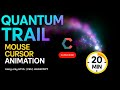 Quantum Trail Cursor Animation using HTML, CSS & JS | 20-Minute Project with Source Code