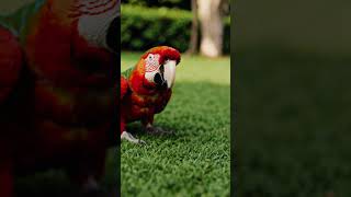 Ara Parrot Looks Directly at the Camera! 🦜👀 #shorts #parrot #macaw #birdwatching #wildlife