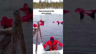 Ice floating is one of the most relaxing things you can do #icefloating #finland #lapland