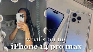 WHAT’S ON MY IPHONE 14 PRO MAX? iOS 16 + apps I use for thumbnails