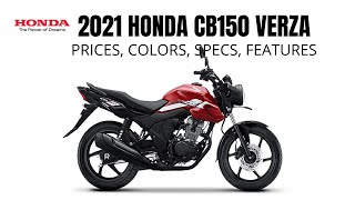 2021 Honda CB150 Verza: Price, Colors, Specs, Features