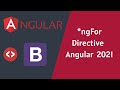 *ngFor in Angular 2021 | Directives in angular | Angular tutorials 2021