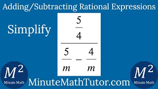 Simplify (5/4)/(5/m-4/m)