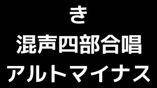 07 「き」田中達也編(混声合唱版)MIDI アルトマイナス