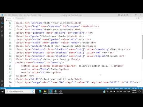 PHP - Form Handling (Accessing HTML form data in PHP) - Demo