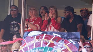 Taylor Swift at Arrowhead watching Travis Kelce and the Chiefs