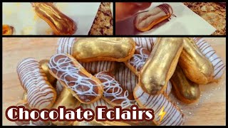 How to Make Chocolate éclairs