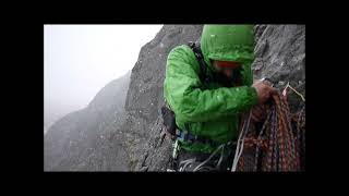 Abandoning ship on 'Ardverikie Wall' on a climbing trip in Spring 2012.