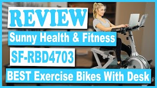 Sunny Health & Fitness SF-RBD4703 Recumbent Bike With Desk Review - Best Exercise Bikes With Desk