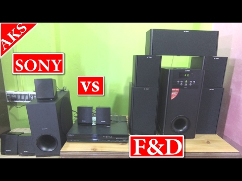 f&d f8000u 5.1 home theatre unboxing by aks