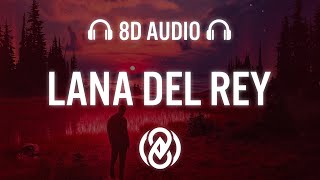 Lana Del Rey - Did you know that there's a tunnel under Ocean Blvd (Lyrics) | 8D Audio 🎧