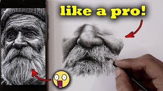 !..You will draw white hair like pro after watching this lesson