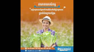 ហ្វូណន ធ្វើការផ្តល់ជូនអតិថិជននូវលក្ខខណ្ឌឥណទានកសិកម្មយ៉ាងល្អប្រសើរ