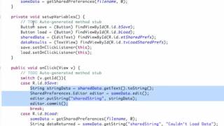 Android Application Development Tutorial 97 Loading SharedPreferences Data